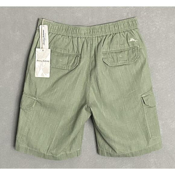 Tommy Bahama Men's Small x9 "Linen the Dream" Cargo Short Linen Blend Green NEW - Picture 4 of 10